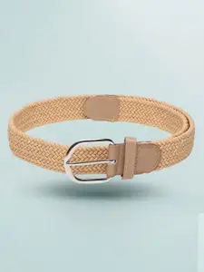 Roadster Men Cream Braided Belt