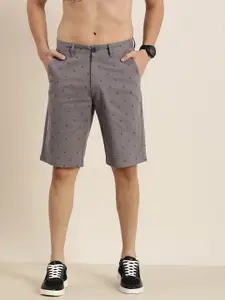 HERE&NOW Men Printed Slim Fit Shorts