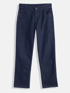 HERE&NOW Boys Blue Straight Fit Stretchable Jeans