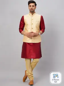 VASTRAMAY Kurta Pyjama With Nehru Jacket
