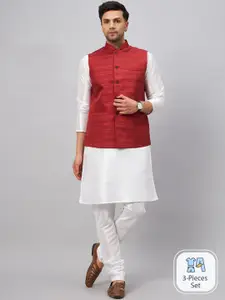VASTRAMAY Kurta Pyjama With Nehru Jacket
