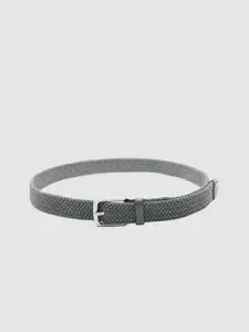 Blackberrys Men Textured Leather Belt