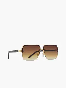 Forca by Lifestyle Men Square Sunglasses with UV Protected Lens