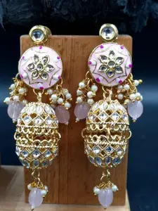 Anouk Gold-Plated Contemporary Jhumkas Earrings