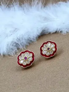 Anouk Gold-Plated Floral Studs Earrings