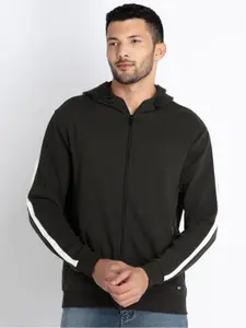 Status Quo Front Open Cotton Hooded Sweatshirt