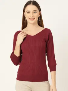 Monte Carlo V-neck Knitted Top