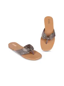 Colo Embellished Open Toe Flats