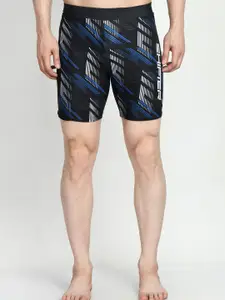 Lebami Men Printed Slim Fit Swim Shorts