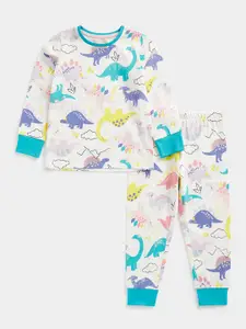 mothercare Girls Printed T-shirt With Pyjamas