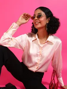 Popwings Spread Collar Relaxed Casual Shirt