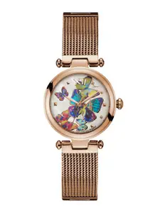 GC Women Printed Stainless Steel Bracelet Style Straps Analogue Watch-Y31011L1