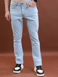 HIGHLANDER Men Straight Fit Embroidered Stretchable Jeans
