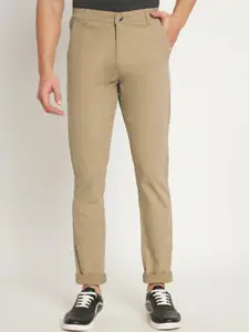 RAGZO Men Slim Fit Mid Rise Cotton Trousers