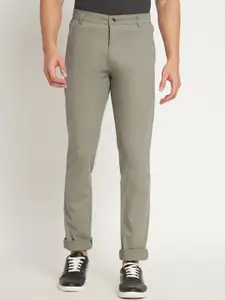 RAGZO Men Slim Fit Low-Rise Cotton Trousers