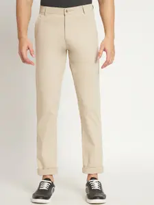 RAGZO Men Slim Fit Low-Rise Cotton Trousers