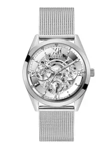 GUESS Stainless Steel Bracelet Style Straps Analogue Watch GW0368G1