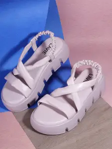 Lavie Lavender Platform Sandals