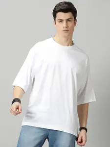 THE HOLLANDER Drop-Shoulder Sleeves Pure Cotton T-Shirt