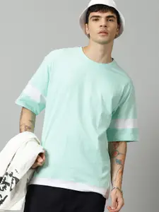 THE HOLLANDER Drop-Shoulder Sleeves Relaxed Fit Cotton T-Shirt