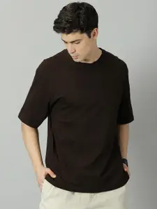 THE HOLLANDER Drop Shoulder Sleeves Pure Cotton T-Shirt
