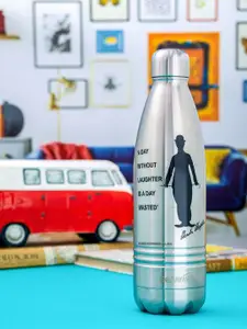 Servewell Indus Vacuum Charlie Chaplin Printed Stainless Steel Bottle - 750 ML