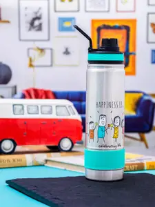 Servewell Thunder Sea Green Stainless Steel Vacuum Water Bottle - 725ml