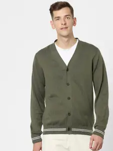 Celio V-neck Front Open Cotton Sweater
