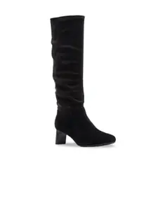 Clarks Women Square Toe High Top Textile Slim Heel Cowboy Boots