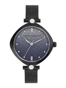 French Connection Women Embellished Dial & Stainless Steel Analogue Watch FCP45BM