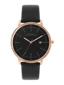 French Connection Men Printed Leather Straps Analogue Watch FCN00094E