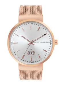 French Connection Men Stainless Steel Bracelet Style Straps Analogue Watch FCP42RGM