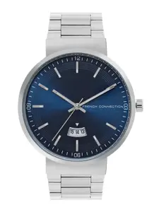 French Connection Men Stainless Steel Bracelet Style Straps Analogue Watch FCP42SM-U