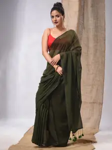 Charukriti Tassels Detail Pure Cotton Saree