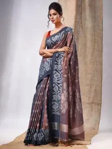 Charukriti Woven Design Tissue Saree