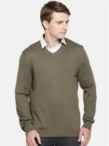 Celio V-Neck Long Sleeves Cotton Pullover