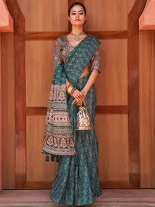 Zeel Clothing Ethnic Motifs Printed Saree