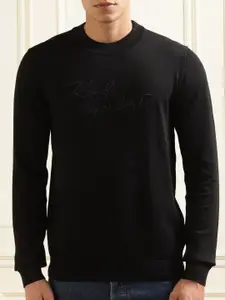 Karl Lagerfeld Embroidered Pullover Sweatshirt