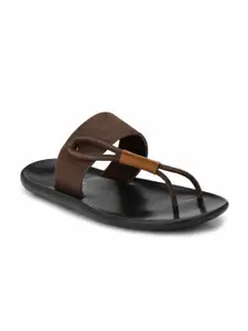 Fentacia Men Brown Comfort Sandals
