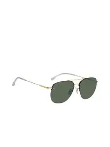 HUGO Men Aviator Sunglasses with UV Protected Lens 2043687WS58IR