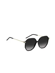 HUGO Women Round Sunglasses with UV Protected Lens 204367807589O