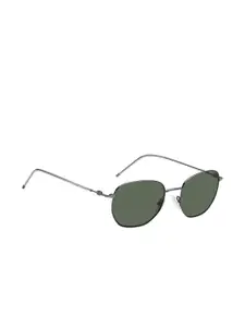 HUGO Men Aviator Sunglasses with UV Protected Lens 204876KJ153QT