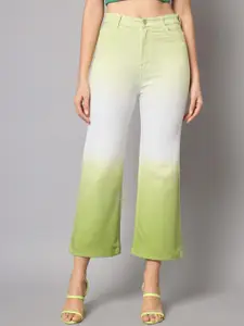 BAESD Women High-Rise Bootcut Cotton Jeans