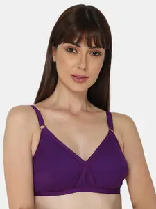 NAIDU HALL Full Coverage Non Padded Non-Wired Cotton Bra With All Day Comfort