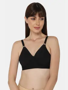 NAIDU HALL Full Coverage Non Padded Cotton Everyday Bra- All Day Comfort