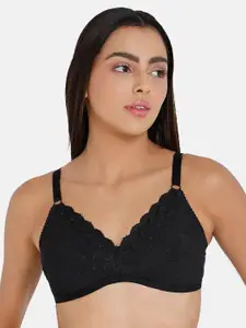 NAIDU HALL Floral Medium Coverage Bra With All Day Comfort
