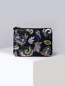 Accessorize London Paisley Beaded Pouch