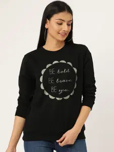 Sera Typography Printed Sweatshirt