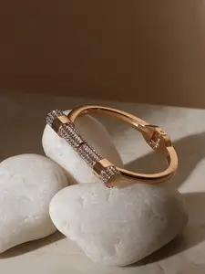 SOHI Gold-Plated Cuff Bracelet