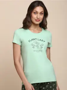 Van Heusen Graphic Printed Cotton Lounge Tshirts